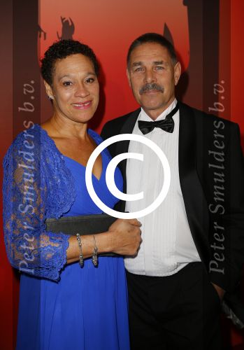 Amsterdam 16 december 2014
Sportman van het jaar verkiezing in de RAI.
Enith Brigitha met partner