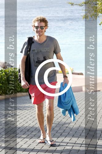 Curacao 2 januari 2015
Ewout Genemans met zijn broer Bauke bij beach club Karakter op Coral Estate.