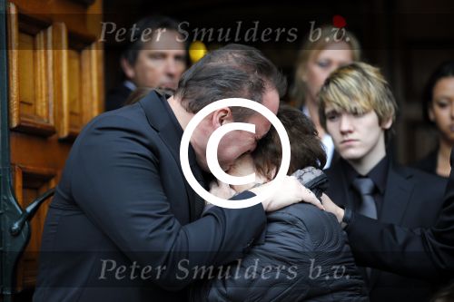 Fijnaart 10 januari 2015                                                                                                     Begrafenis van de vader van Frans en Dorus Bauer; Chris in de kerk in Fijnaart.De moeder van Frans en Mariska en de kinderen zijn natuurlijk aanwezig.