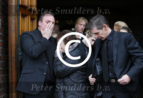 Fijnaart 10 januari 2015                                                                                                     Begrafenis van de vader van Frans en Dorus Bauer; Chris in de kerk in Fijnaart.De moeder van Frans en Mariska en de kinderen zijn natuurlijk aanwezig.
