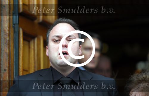 Fijnaart 10 januari 2015                                                                                                     Begrafenis van de vader van Frans en Dorus Bauer; Chris in de kerk in Fijnaart.De moeder van Frans en Mariska en de kinderen zijn natuurlijk aanwezig.