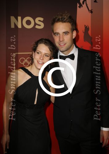 Amsterdam 16 december 2014
Sportman van het jaar verkiezing in de RAI.
Ireen Wuust met partner Bastiaan