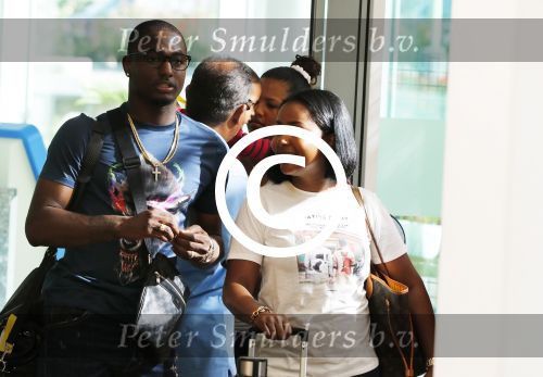 Curacao 1 januari 2015
Jetro Willems en zijn vriendin vliegen vanaf Curacao terug naar Nederland om daar aan de tweede seizoenshelft te beginnen met zijn club PSV