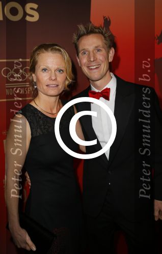 Amsterdam 16 december 2014
Sportman van het jaar verkiezing in de RAI.
Jochem Uytdehaage en partner Danielle Mouissie