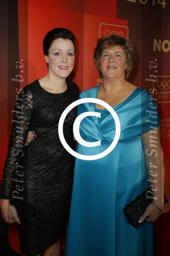 Amsterdam 16 december 2014
Sportman van het jaar verkiezing in de RAI.
Jorien ter Mors met moeder