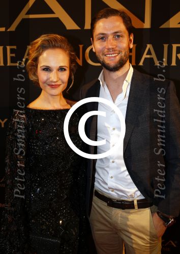 Amsterdam 11 maart 2014
Modeshow Addy v d Krommenacker in het mziektheater aan het ij. Kimberly Klaver met vriend