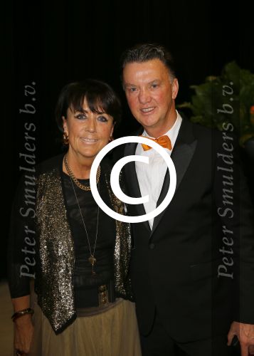 Amsterdam 16 december 2014
Sportman van het jaar verkiezing in de RAI.
Louis v Gaal met zijn vrouw Truus v Gaal