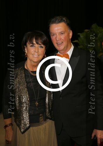 Amsterdam 16 december 2014
Sportman van het jaar verkiezing in de RAI.
Louis v Gaal met zijn vrouw Truus v Gaal