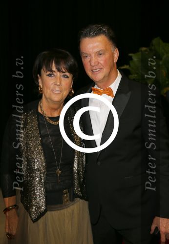 Amsterdam 16 december 2014
Sportman van het jaar verkiezing in de RAI.
Louis v Gaal met zijn vrouw Truus v Gaal