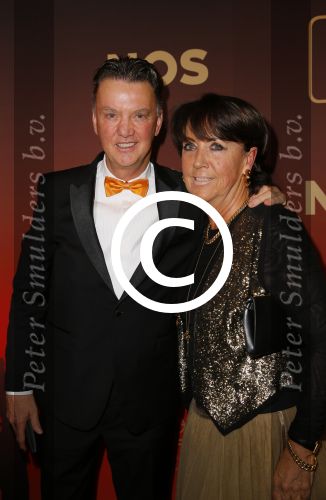 Amsterdam 16 december 2014
Sportman van het jaar verkiezing in de RAI.
Louis v Gaal met zijn vrouw Truus v Gaal