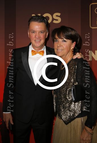 Amsterdam 16 december 2014
Sportman van het jaar verkiezing in de RAI.
Louis v Gaal met zijn vrouw Truus v Gaal