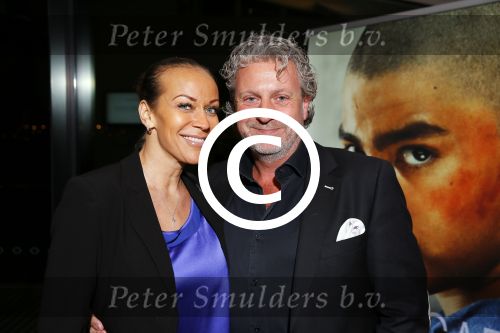 Amsterdam 14 januari 2015
Premiere Greencard warriors van Miriam Kruishoop in het eye theater.
Mark Teurlings met partner Yvette