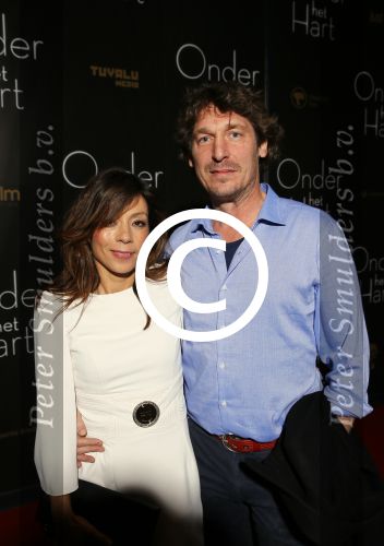 Amsterdam 12 januari 2015
Premiere onder het hart in het Anne theater.
Nadja Hupscher met partner