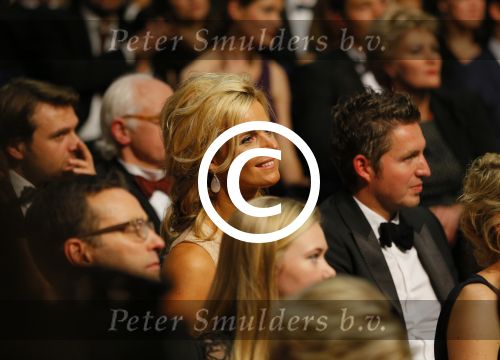 Amsterdam 16 december 2014
Sportman van het jaar verkiezing in de RAI.
Pieter v d Hoogenband zijn nieuwe vriendin Marie-Jose Crooijmans