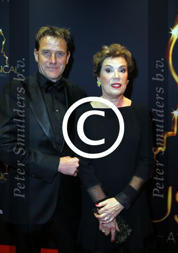 Utrecht 7 januari 2015
Musical awards gala in het Beatrix theater.
Raymonde de Kuyper met Tony Neef en man