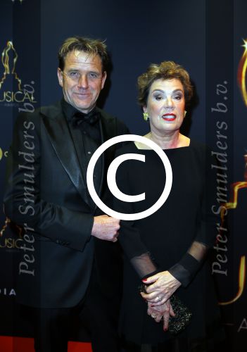 Utrecht 7 januari 2015
Musical awards gala in het Beatrix theater.
Raymonde de Kuyper met Tony Neef en man