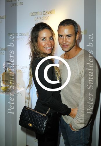 Amsterdam 12 januari 2015
Presentatie nieuwe geur van Roberto Cavalli bij restaurant Diverto.
Renee Vervoorn met Guy v d Reijden