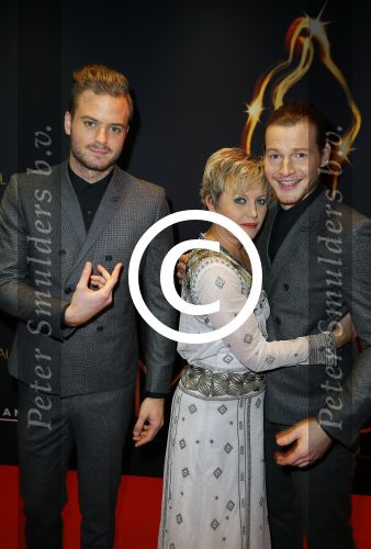 Utrecht 7 januari 2015
Musical awards gala in het Beatrix theater.
Guido Spek Vera Mann en Jim Bakkum