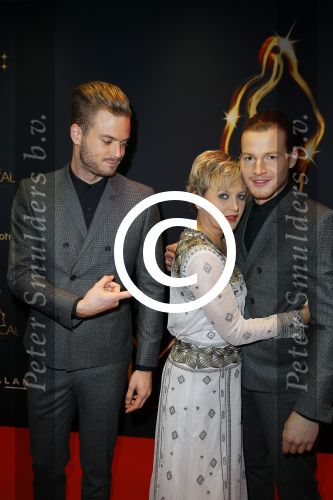 Utrecht 7 januari 2015
Musical awards gala in het Beatrix theater.
Guido Spek Vera Mann en Jim Bakkum