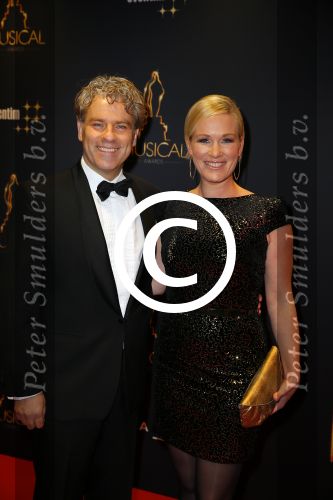 Utrecht 7 januari 2015
Musical awards gala in het Beatrix theater. Rein Kolpa en Wieneke Remmers