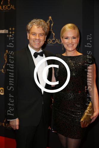 Utrecht 7 januari 2015
Musical awards gala in het Beatrix theater. Rein Kolpa en Wieneke Remmers