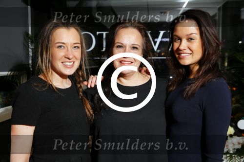 Amsterdam 12 januari 2015
Presentatie nieuwe geur van Roberto Cavalli bij restaurant Diverto.
Xandra Brood met dochters Lola en Holly