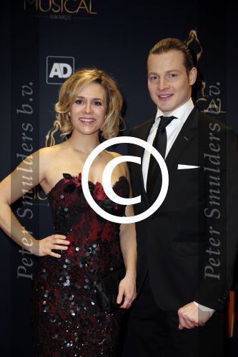 Utrecht 6 januari 2016
Uitreiking musical awards in het beatrixtheater.
Bente v d Brand met Guido Spek