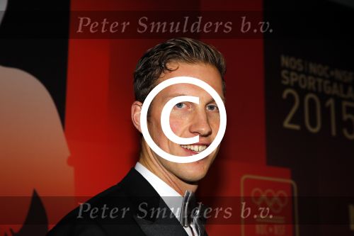 Amsterdam 15 december 2015
Sportgala/ sportverkiezing sportman en sportvrouw van het jaar in de Rai. Reinder Nummerdor met collega Christiaan Varenhorst