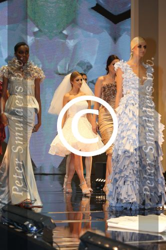 Amsterdam, 11 December 2015
Christie Bokma, vriendin van Rafael van der Vaart als model bij een modeshow van Monique Collignon op de Luxery Fair
