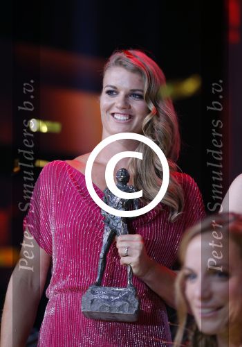 Amsterdam 15 december 2015
Sportgala/ sportverkiezing sportman en sportvrouw van het jaar in de Rai.
Dafne Schippers