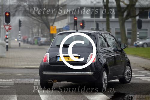 Amsterdam 6 januari 2016
Estelle Cruijff in haar fiat 500