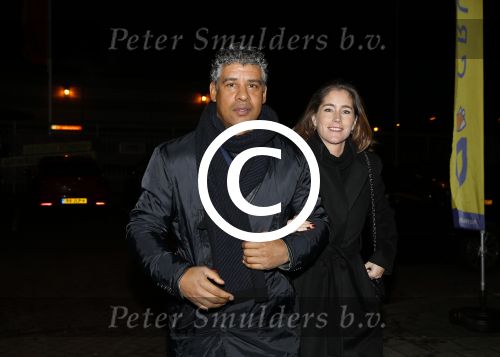 Amsterdam 14 december 2015
Galaavond bij de kookfabriek tbv Johan Cruijff foundation.
Frank Rijkaard met zijn vrouw Stephanie
