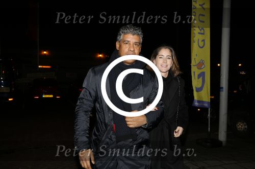 Amsterdam 14 december 2015
Galaavond bij de kookfabriek tbv Johan Cruijff foundation.
Frank Rijkaard met zijn vrouw Stephanie