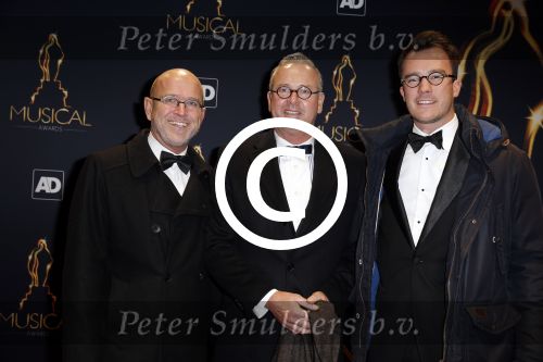 Utrecht 6 januari 2016
Uitreiking musical awards in het beatrixtheater.
Fred Butter met zijn 2 partners
