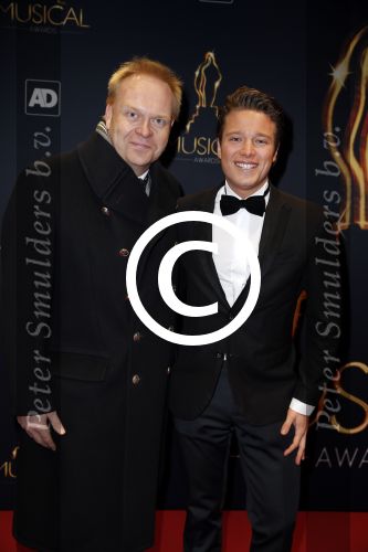 Utrecht 6 januari 2016
Uitreiking musical awards in het beatrixtheater.
Frits Huffnagel met een kennis