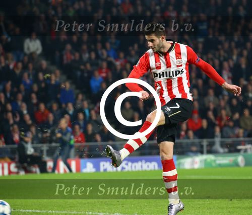 Eindhoven, 8 December 2015
laatste poulewedstrijd PSV-CSKA Moskou, eidnsatnd 2-1
PSV door naar de 1/8 finale