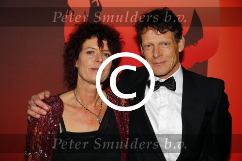 Amsterdam 15 december 2015
Sportgala/ sportverkiezing sportman en sportvrouw van het jaar in de Rai. Gerard Nijboer met vrouw