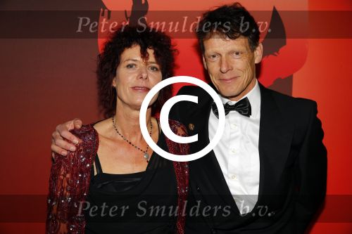 Amsterdam 15 december 2015
Sportgala/ sportverkiezing sportman en sportvrouw van het jaar in de Rai. Gerard Nijboer met vrouw
