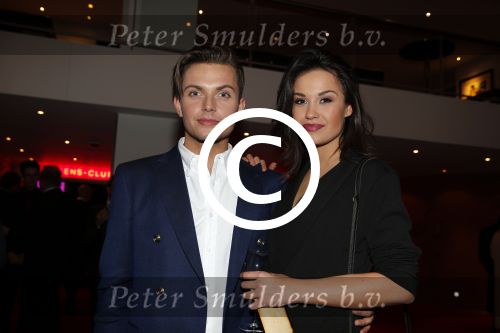Utrecht 6 januari 2016
Uitreiking musical awards in het beatrixtheater.
Holly Brood met een kennis