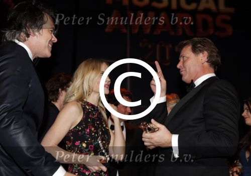 Utrecht 6 januari 2016
Uitreiking musical awards in het beatrixtheater. Ilse de Lange met Compagnon en Albert Verlinde