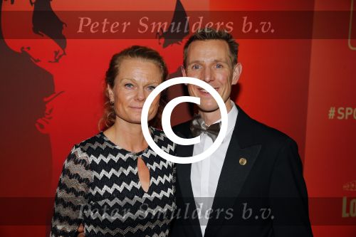 Amsterdam 15 december 2015
Sportgala/ sportverkiezing sportman en sportvrouw van het jaar in de Rai. Jochem Uytenhage met vrouw