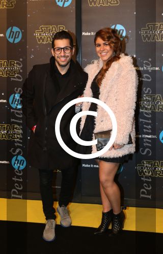 Amsterdam, 15 December 2015
Premiere Star Wars
Jody Bernal met zijn zwangere vrouw