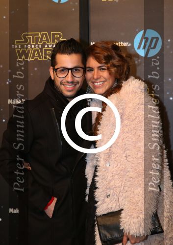 Amsterdam, 15 December 2015
Premiere Star Wars
Jody Bernal met zijn zwangere vrouw