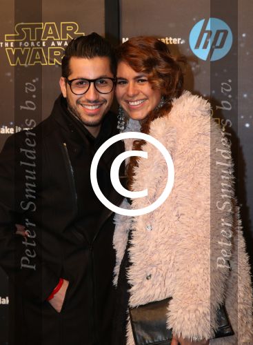 Amsterdam, 15 December 2015
Premiere Star Wars
Jody Bernal met zijn zwangere vrouw