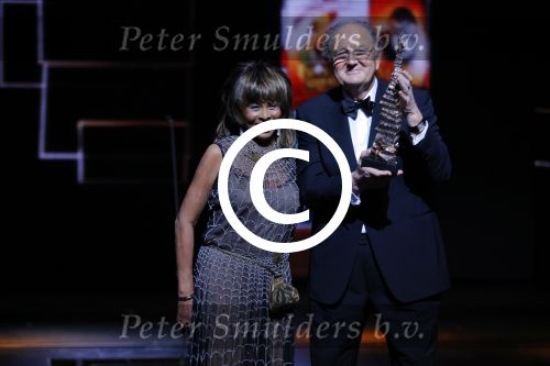 Utrecht 6 januari 2016
Uitreiking musical awards in het beatrixtheater.
Joop v d Ende met Tina Turner