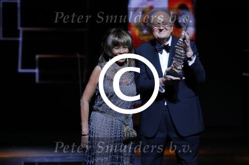 Utrecht 6 januari 2016
Uitreiking musical awards in het beatrixtheater.
Joop v d Ende met Tina Turner