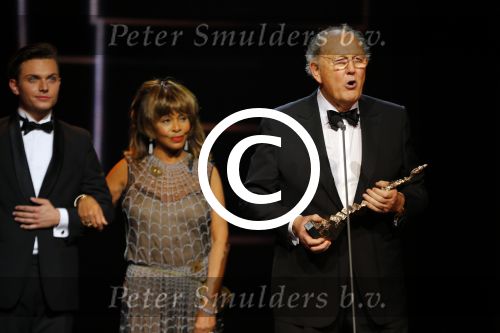 Utrecht 6 januari 2016
Uitreiking musical awards in het beatrixtheater.
Joop v d Ende met Tina Turner