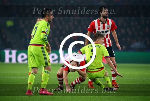 Eindhoven, 8 December 2015
laatste poulewedstrijd PSV-CSKA Moskou, eidnsatnd 2-1
PSV door naar de 1/8 finale
Jorrit Hendrix