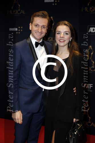 Utrecht 6 januari 2016
Uitreiking musical awards in het beatrixtheater.
David van den Tempel met Julia Berendsen