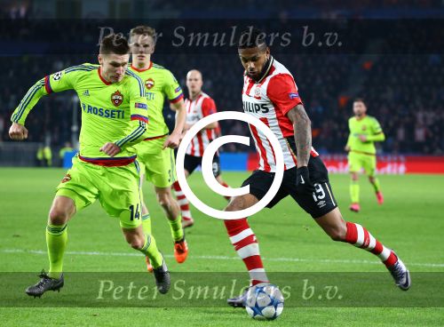 Eindhoven, 8 December 2015
laatste poulewedstrijd PSV-CSKA Moskou, eidnsatnd 2-1
PSV door naar de 1/8 finale
Jurgen Locadia